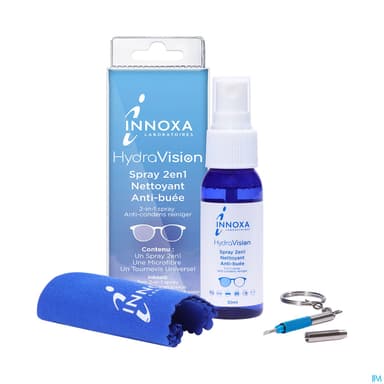 Innoxa Hydravision Spray 2en1 Nettoyant Antibuee 30ml