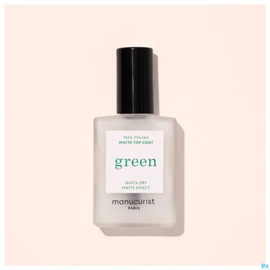 MANUCURIST GREEN TOP COAT MAT 15ML