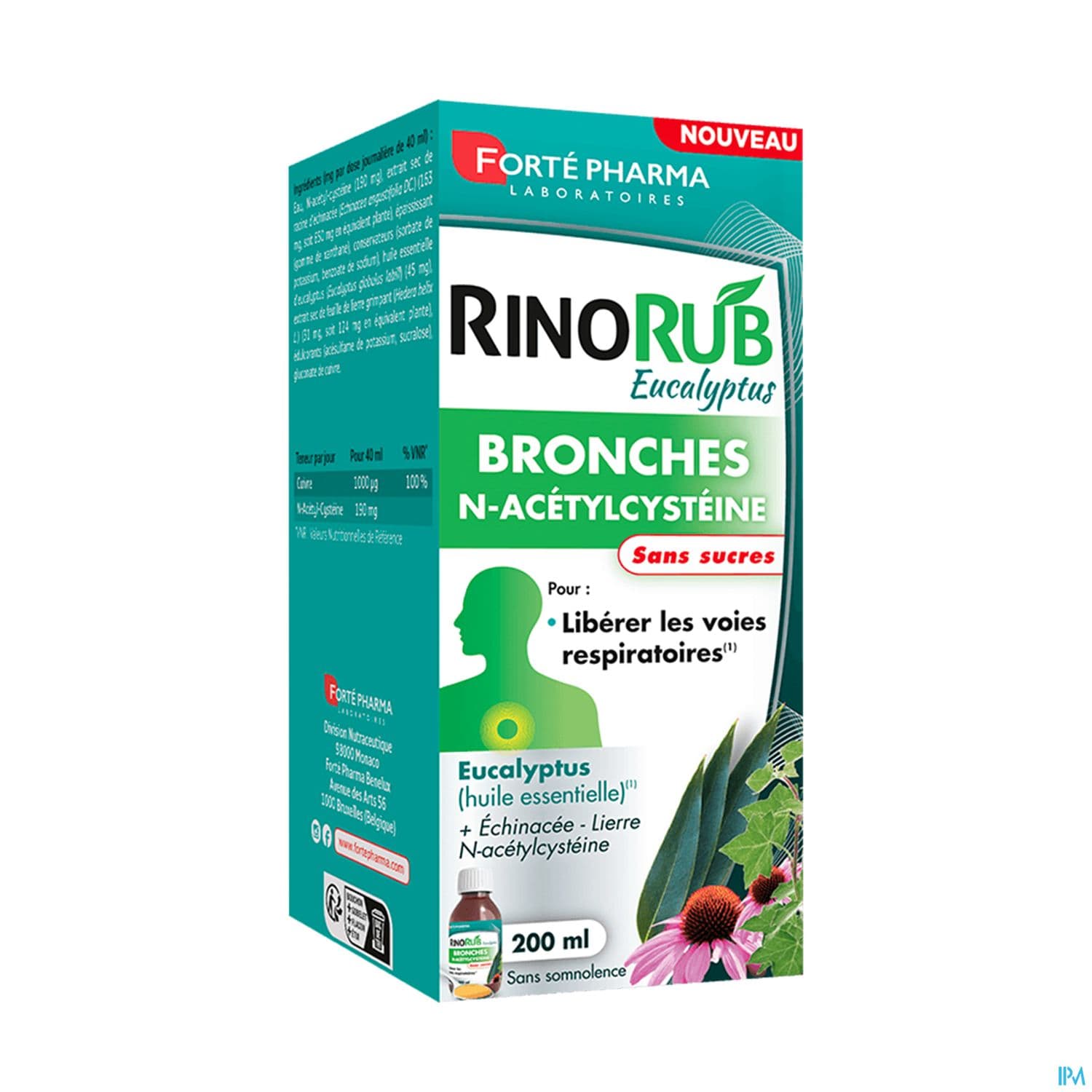 Forte Pharma Rinorub Bronches Nac Flacon 200ml