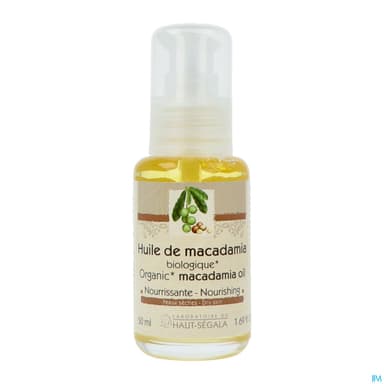 Laboratoire Du Haut-segala Huile Vegetale Bio De Macadamia Biologique 50ml
