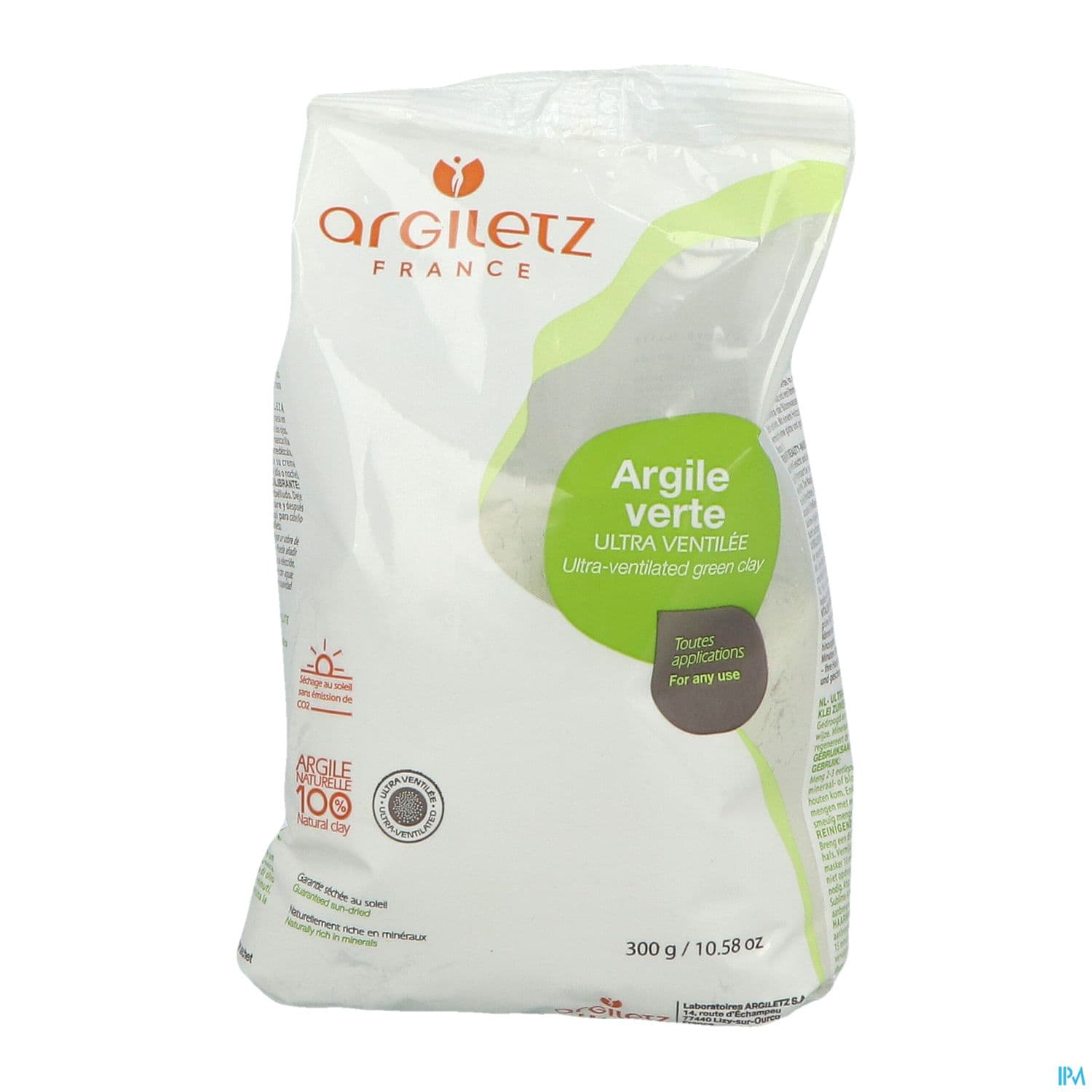 ARGILETZ PDR ARGILE VERTE ULTRA-VENT B/300G