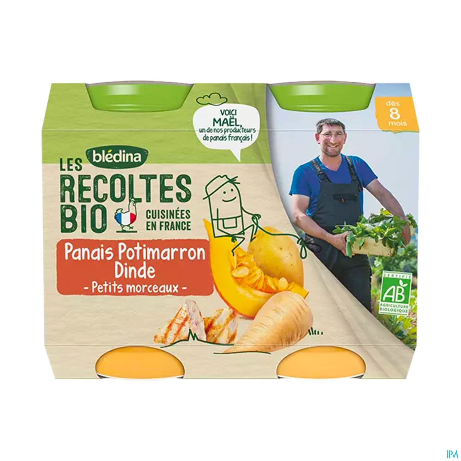 BLEDINA REC BIO PAN/POTI/DIN200GX2