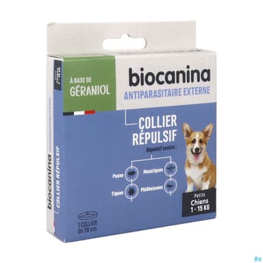 Biocanina Collier Repulsif Chiot Petit Chien 1 Collier De 38cm