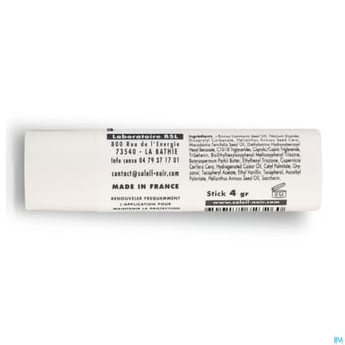 Soleil Noir Stick Levres N26 Blanc Ip30 4g