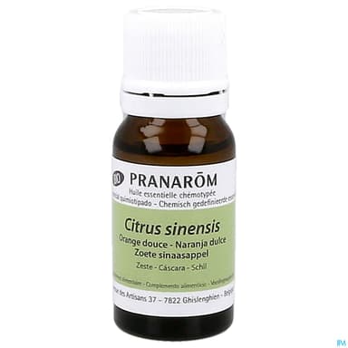 Pranarom Huile Essentielle Bio Orange Douce Zeste 10ml