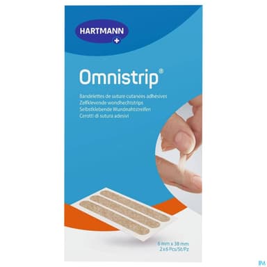 Hartmann Omnistrip Bandlette Adhesive Suture 6mm X 38mm 12