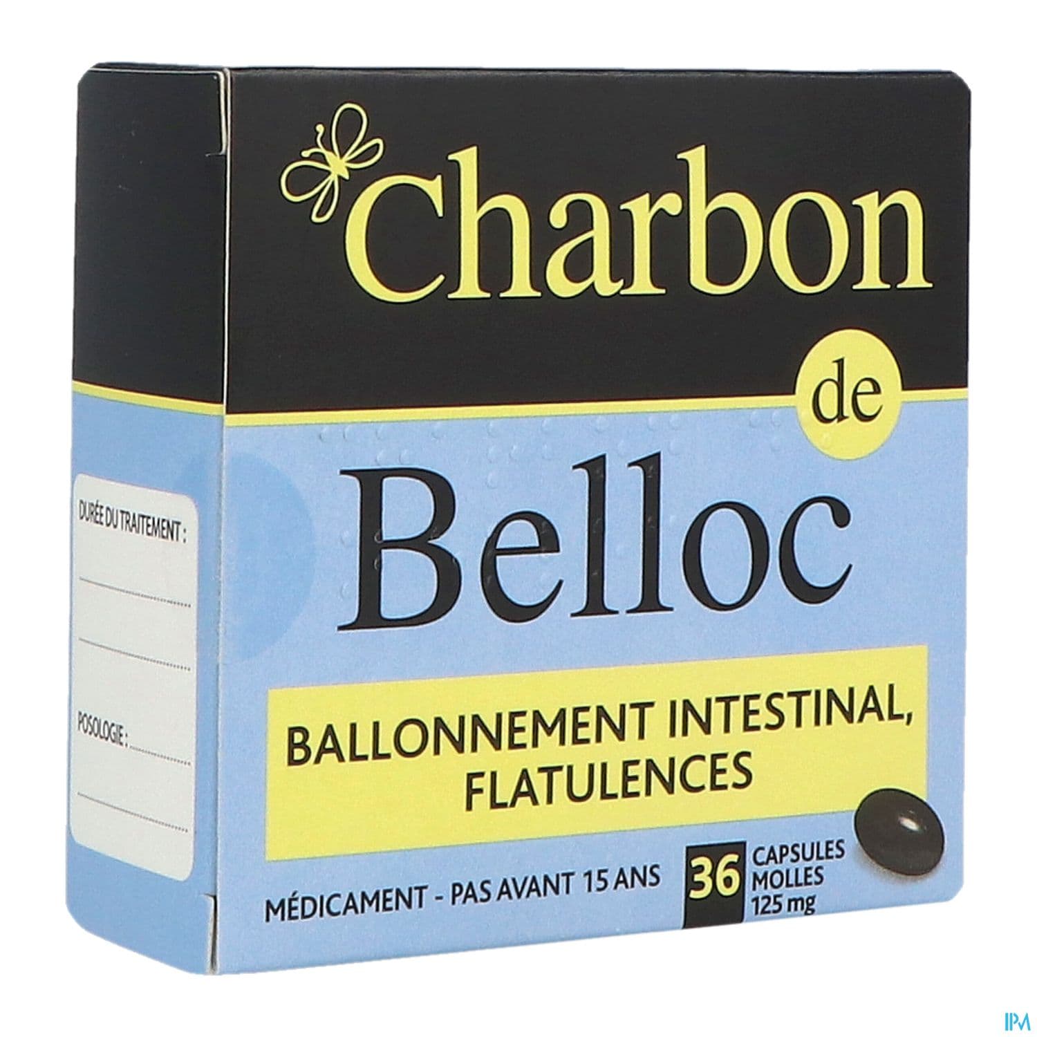 Charbon Belloc 125mg Capsule Molle 36
