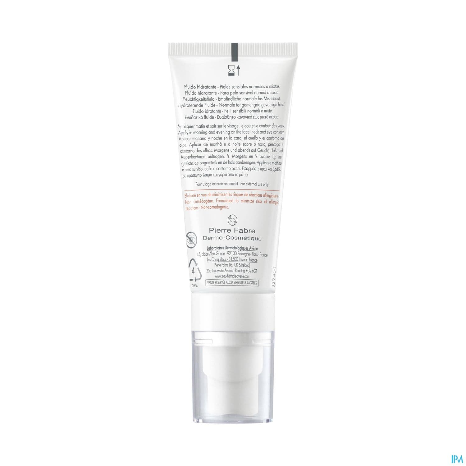 AVENE TOLERANCE HYDRA 10 FLUID40ML