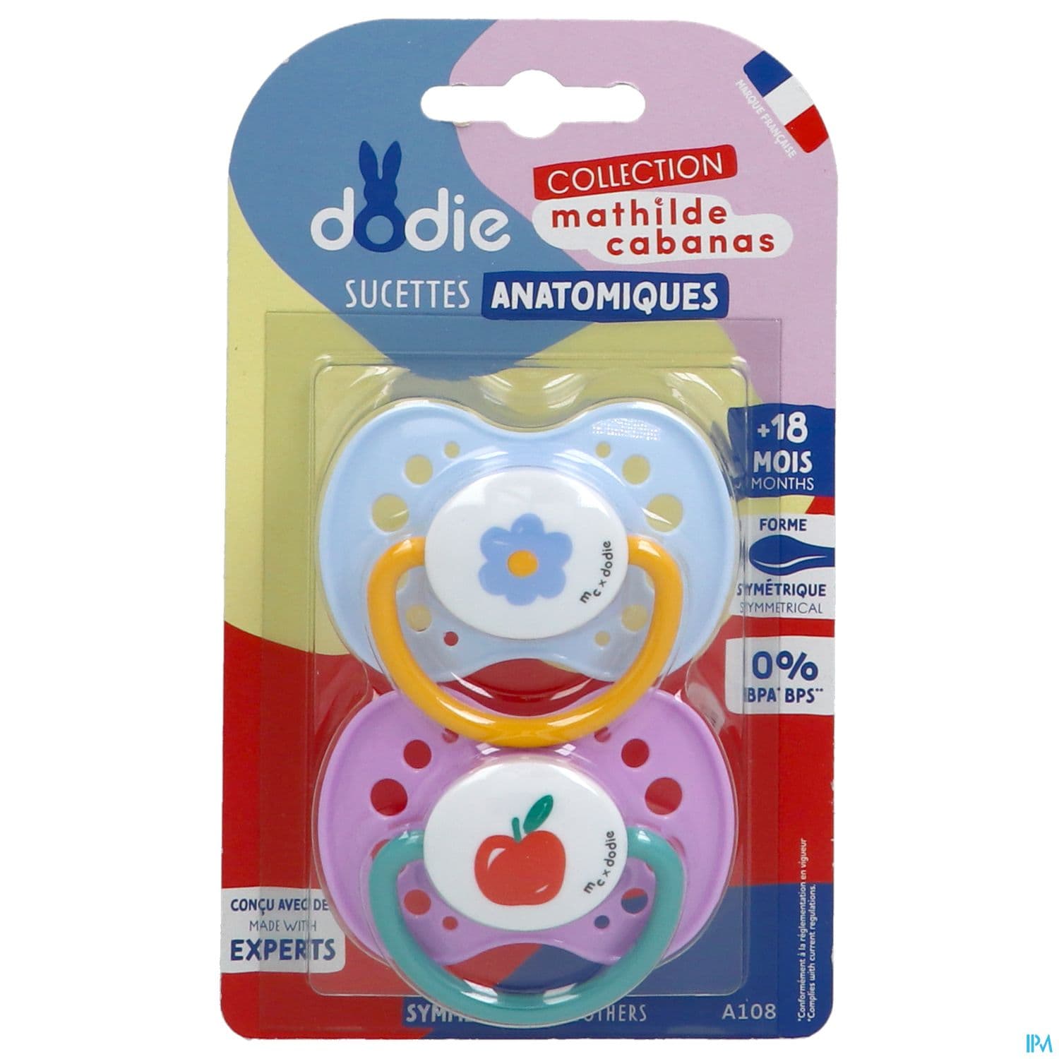 Dodie Sucette Anatomique A108 Mc R +18mois X2