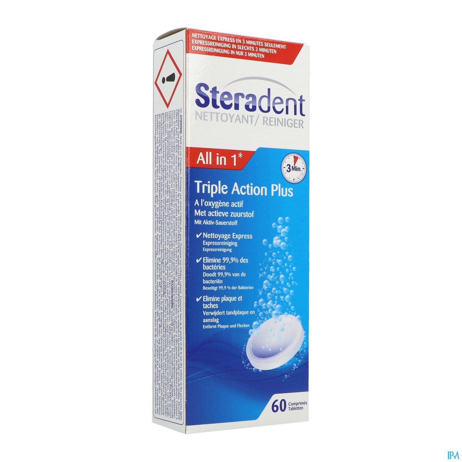 STERADENT NETT TRIPLE ACTION CPR60