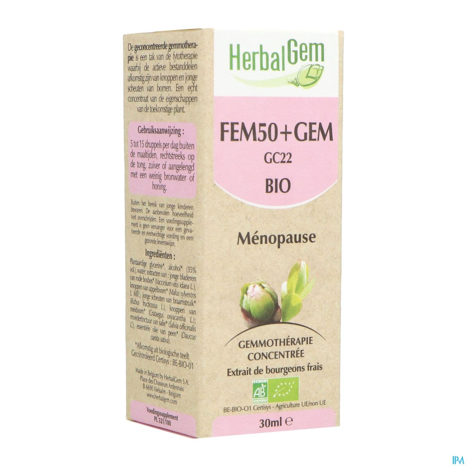 HERBALGEM FEM50+GEM BIO 30ML