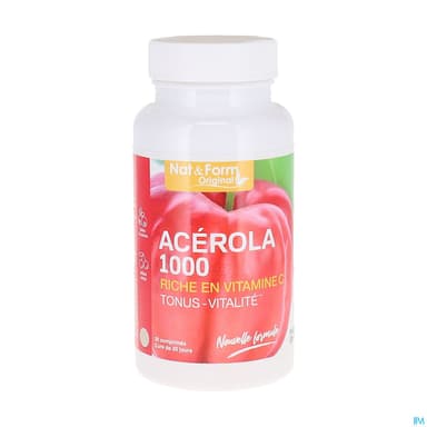 Nat Et Form Acerola 1000mg Comprime A Croquer 30