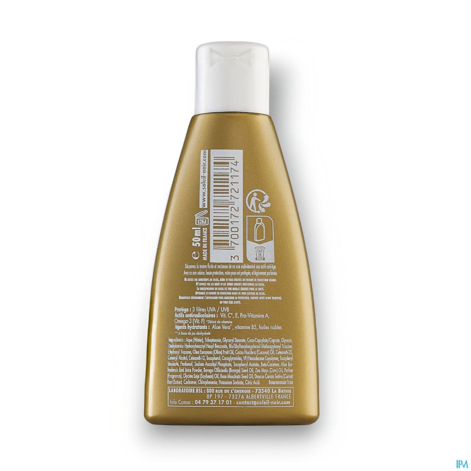 Soleil Noir Soin Vitamine Ip 30 Haute Protection 50ml