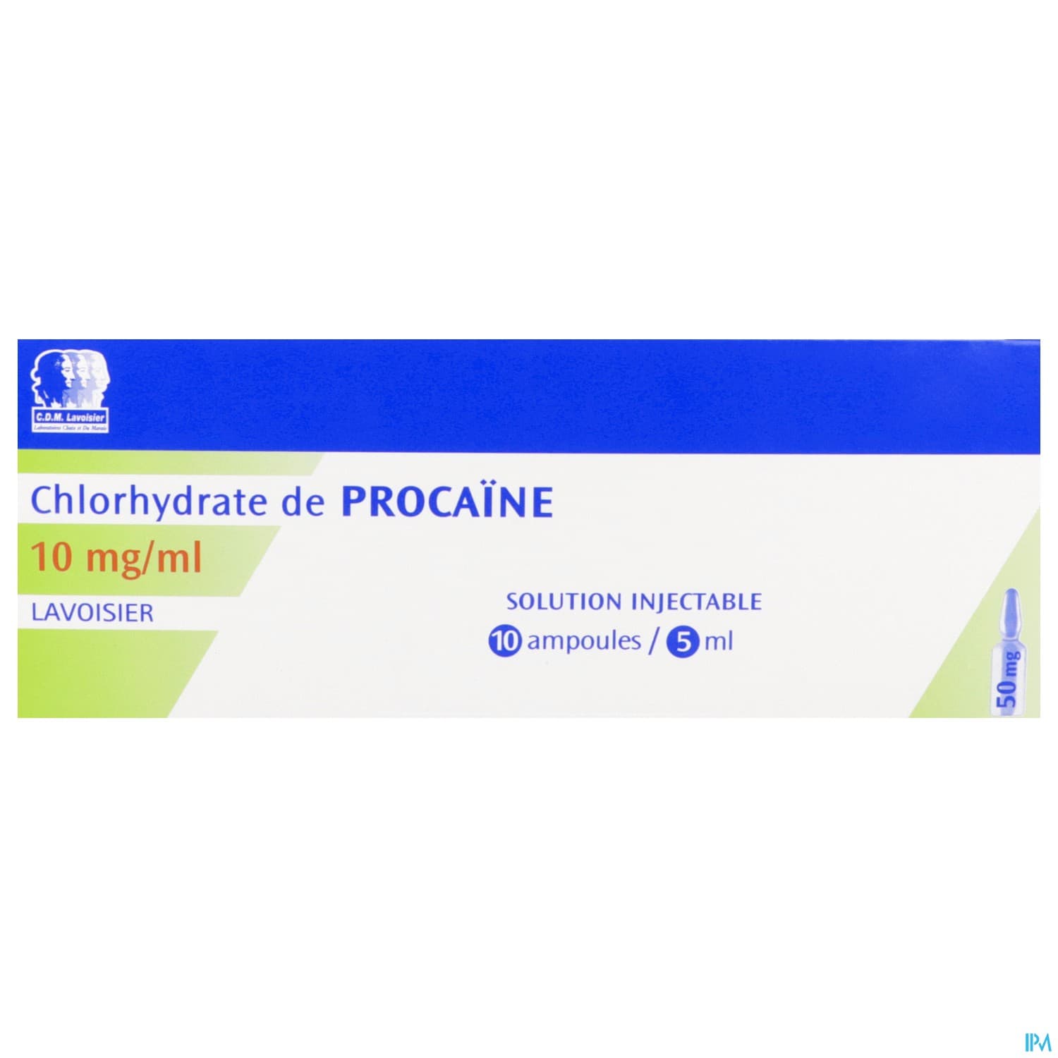 Lavoisier Procaine Chlorhydrate 1% Solution Injectable 5ml 10