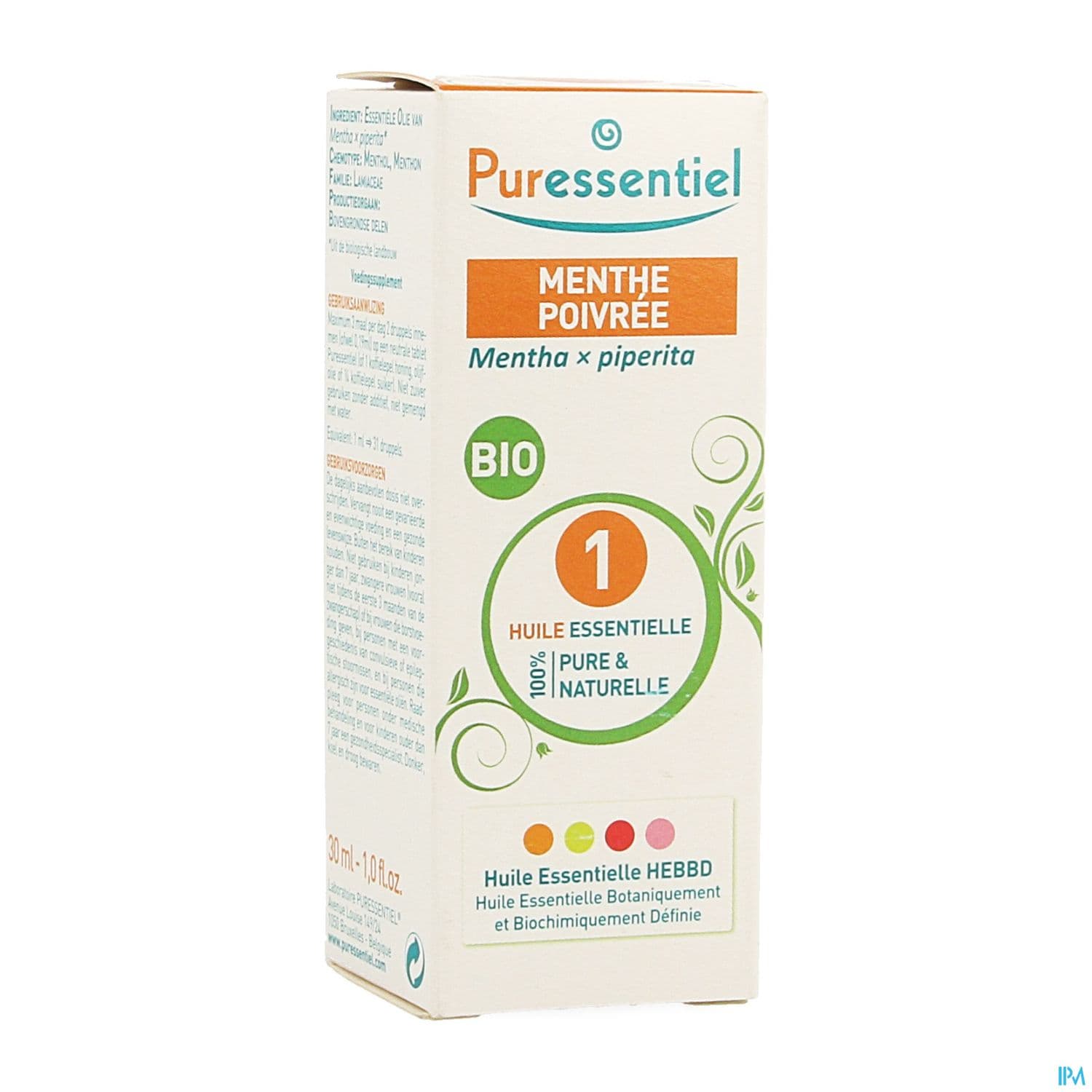 Puressentiel Huile Essentielle Menthe Poivree Bio 30ml