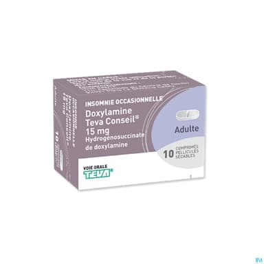 Doxylamine Teva Conseil 15mg Comprime Secable 10