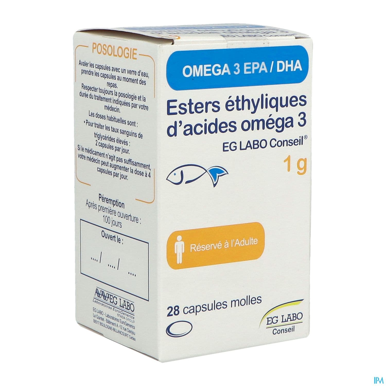 Omega3 Eg Labo Conseil 1g Capsule Molle 28