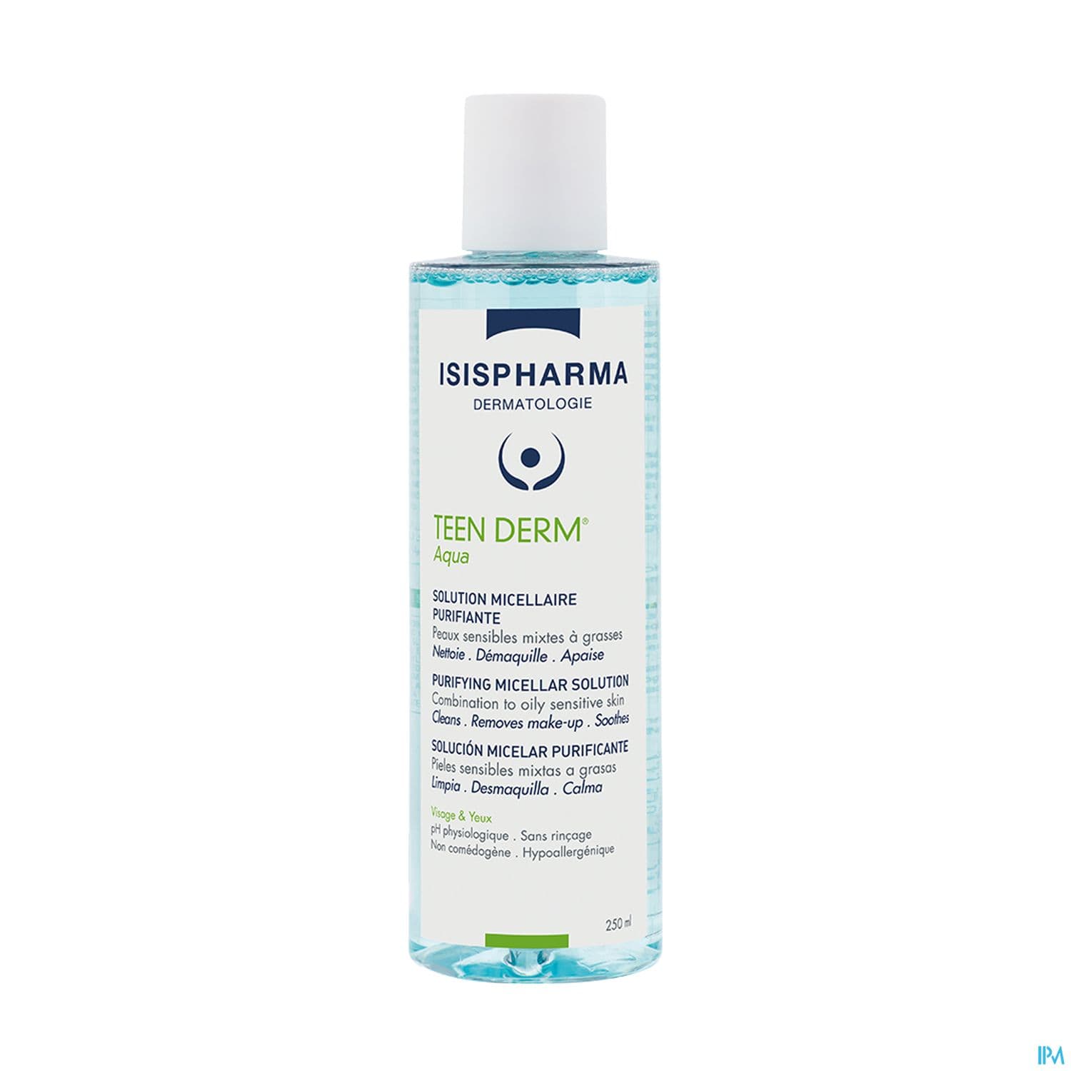 TEEN DERM AQUA SOL MICEL PURI250ML