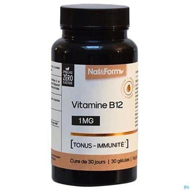 Nat Et Form Vitamine B12 Gelule Vegetale 30