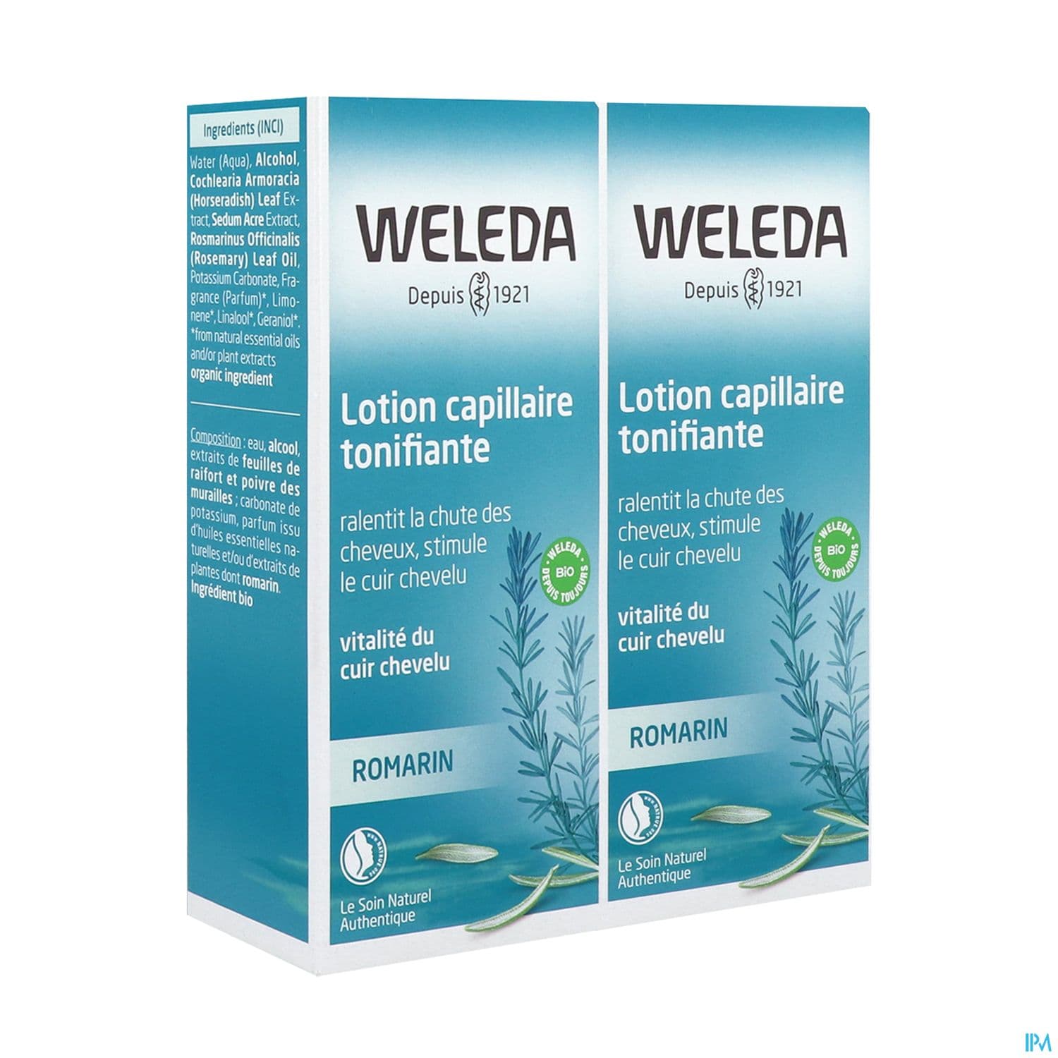 Weleda Romarin Lotion Tonifiante Capillaire 100ml X2