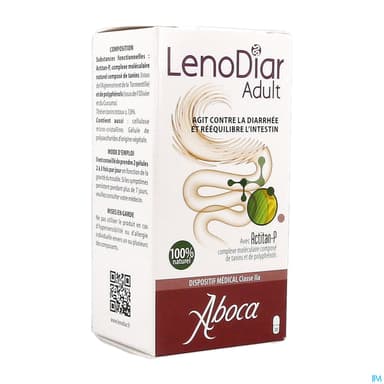 Aboca Lenodiar Adult Diarrhee Equilibre Intest Gelule 20