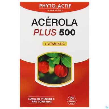 Phyto Actif Acerola Plus 500 Comprime 24