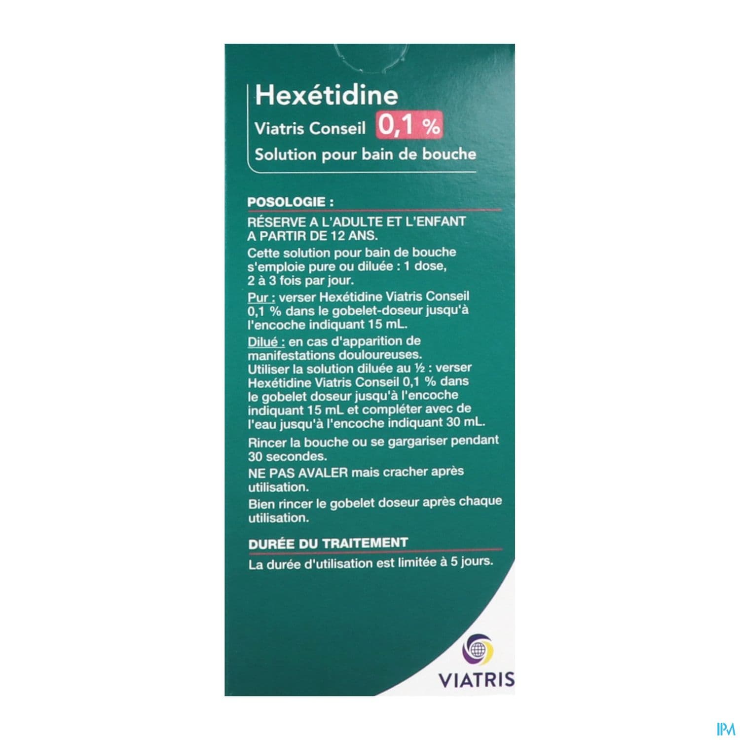 HEXETIDINE 0,1% VTS CONS FL 200ML