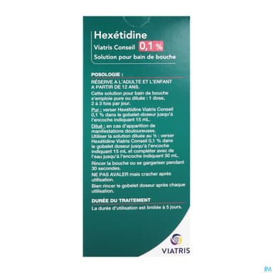 HEXETIDINE 0,1% VTS CONS FL 200ML