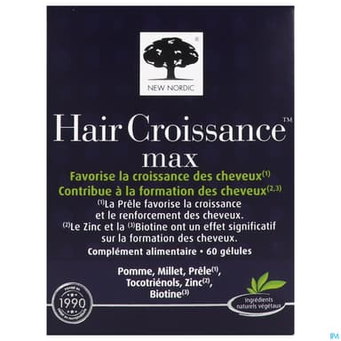 New Nordic Hair Croissance Max Gelule 60