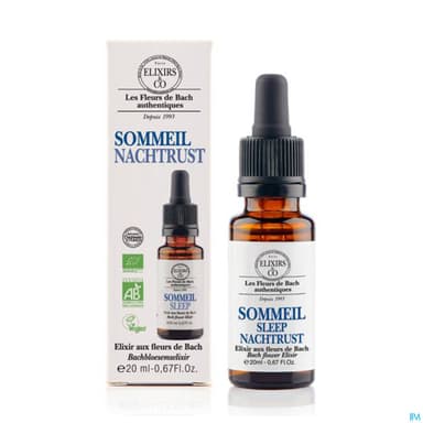 Elixirs Co Les Fleurs De Bach Sommeil Bio Gouttes 20ml