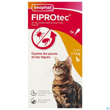 FIPROTEC 50MG SPOT ON CHAT PIPET 1