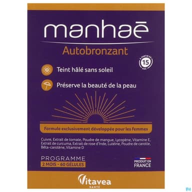 Vitavea Manhae Autobronzant Gelule 60