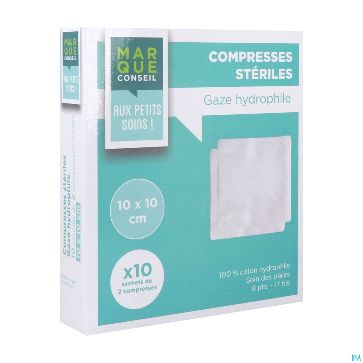 MCONSEIL COMP GAZE 10X10CM 10X2