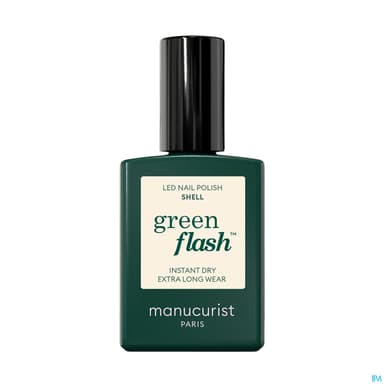 Manucurist Green Flash Vernis A Ongles Blanc Casse 15ml