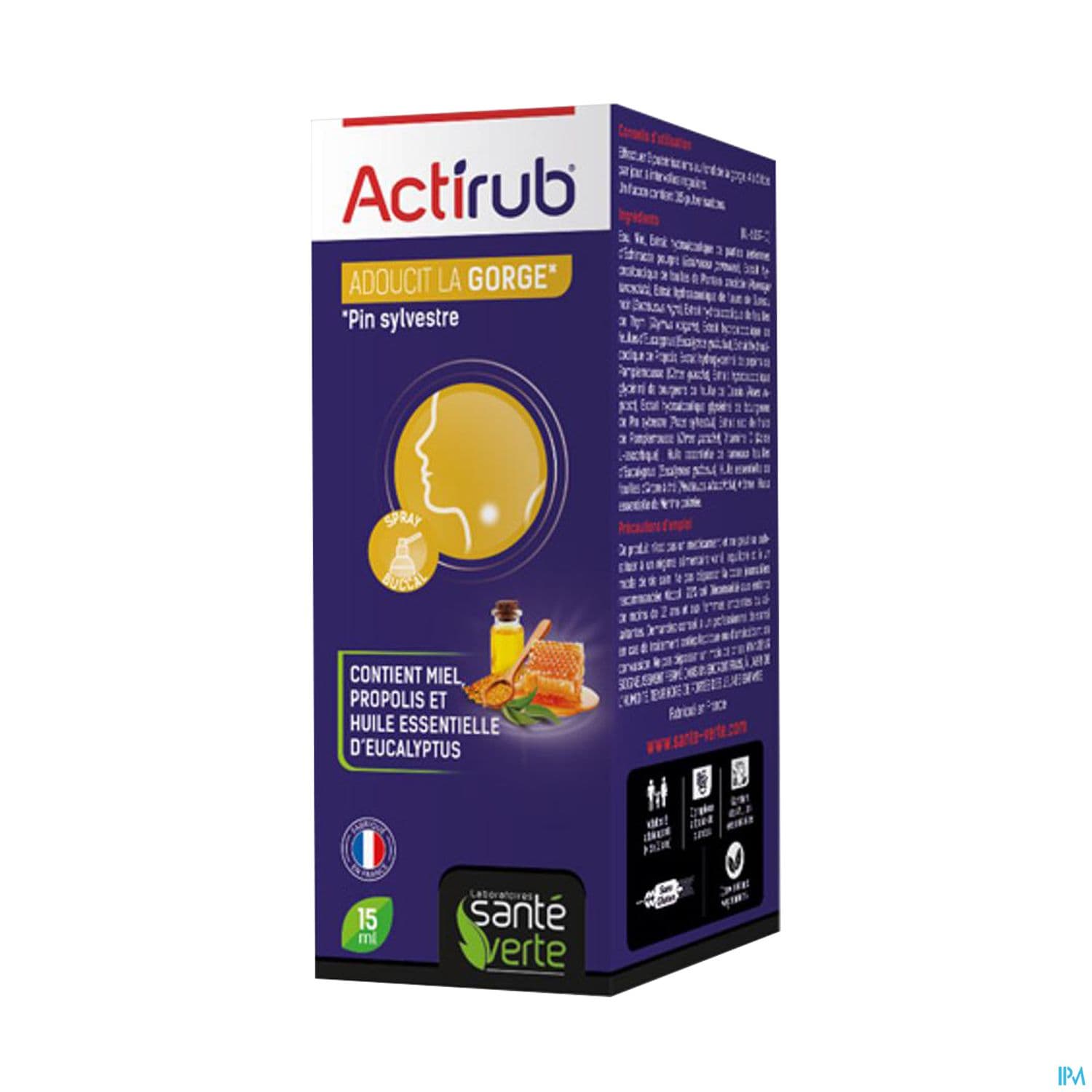 ACTIRUB SANTE VERTE SPR BUCC 15ML