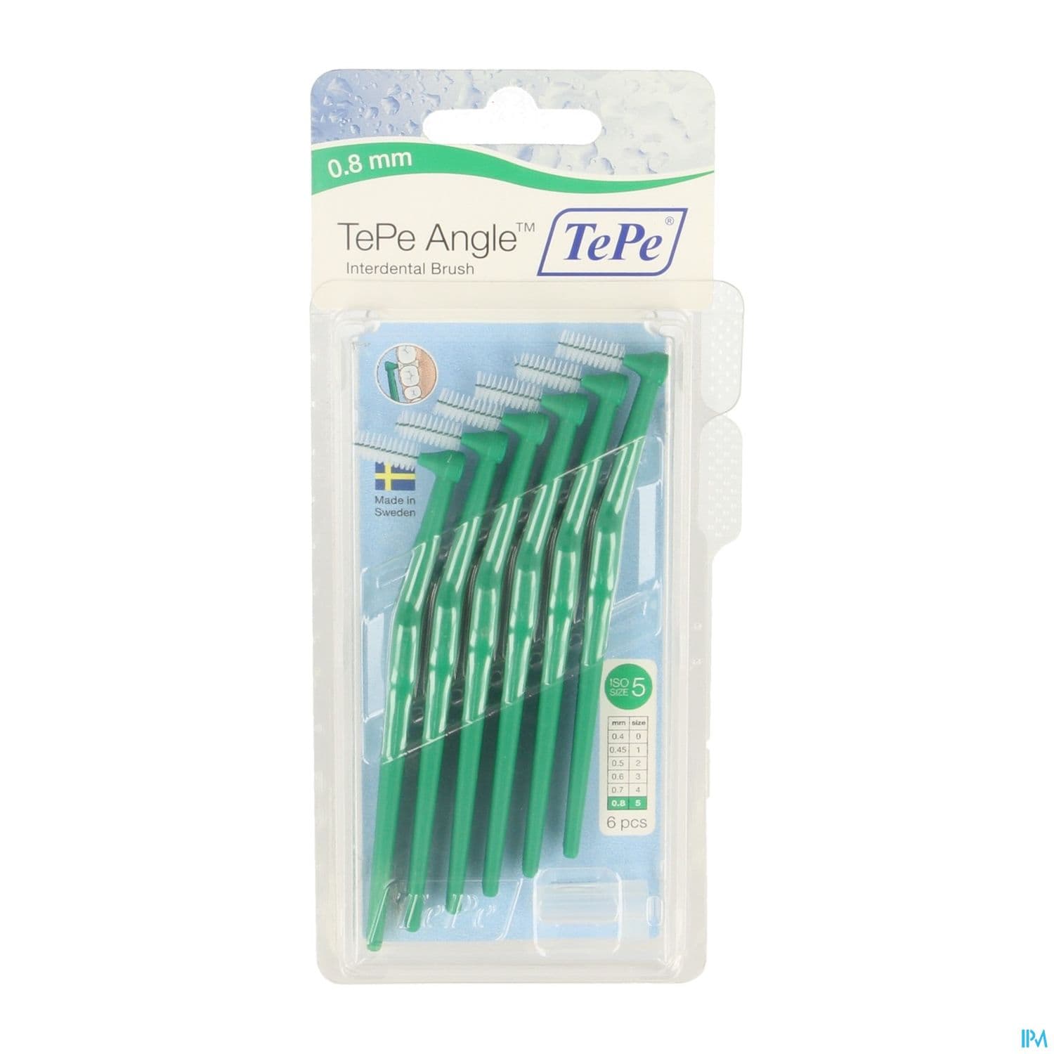 Tepe Brossette Interdentaire Angle 0mm8 Vert X6