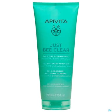 Apivita Just Bee Clear Gel Nettoyant Purifiant 200ml