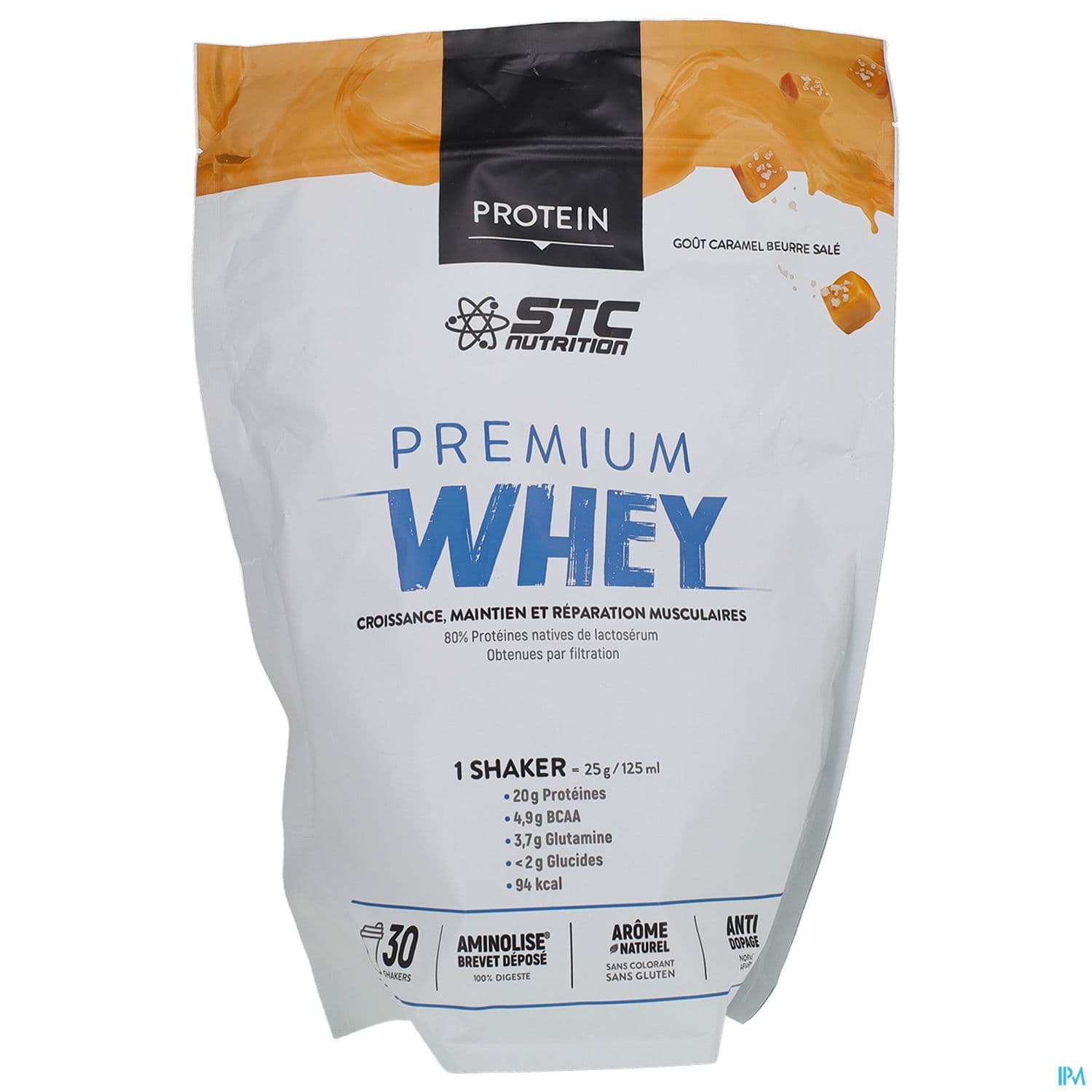 Stc Nutrition Premium Whey Protein Caramel Beurre Sale Doypack 750g
