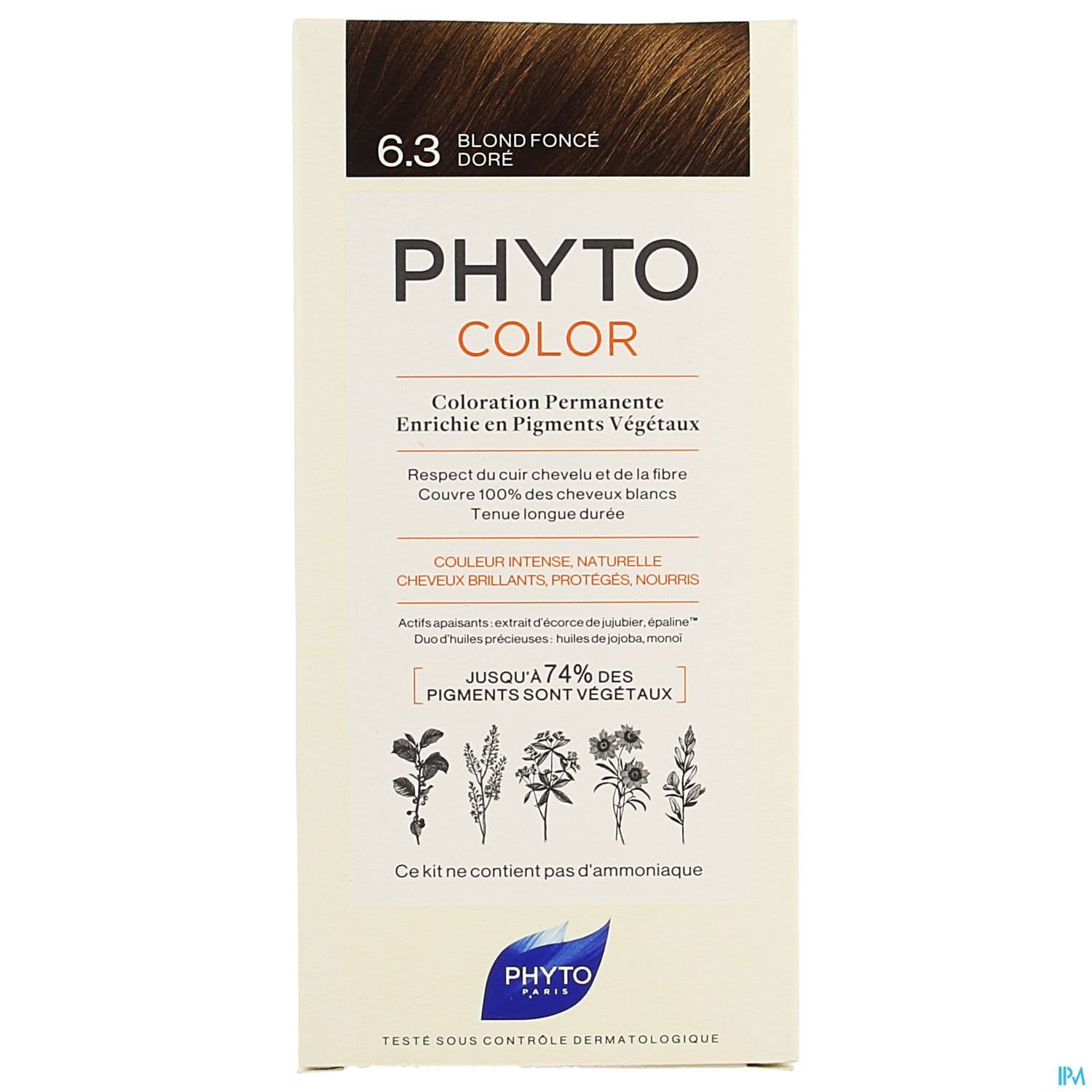 PHYTO COLOR 6,3 BLOND FONCE DORE