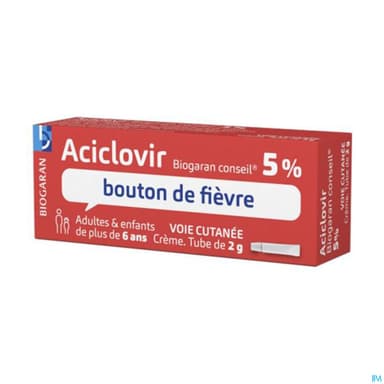 ACICLOVIR 5% BIOG CONS CR TUB 2G