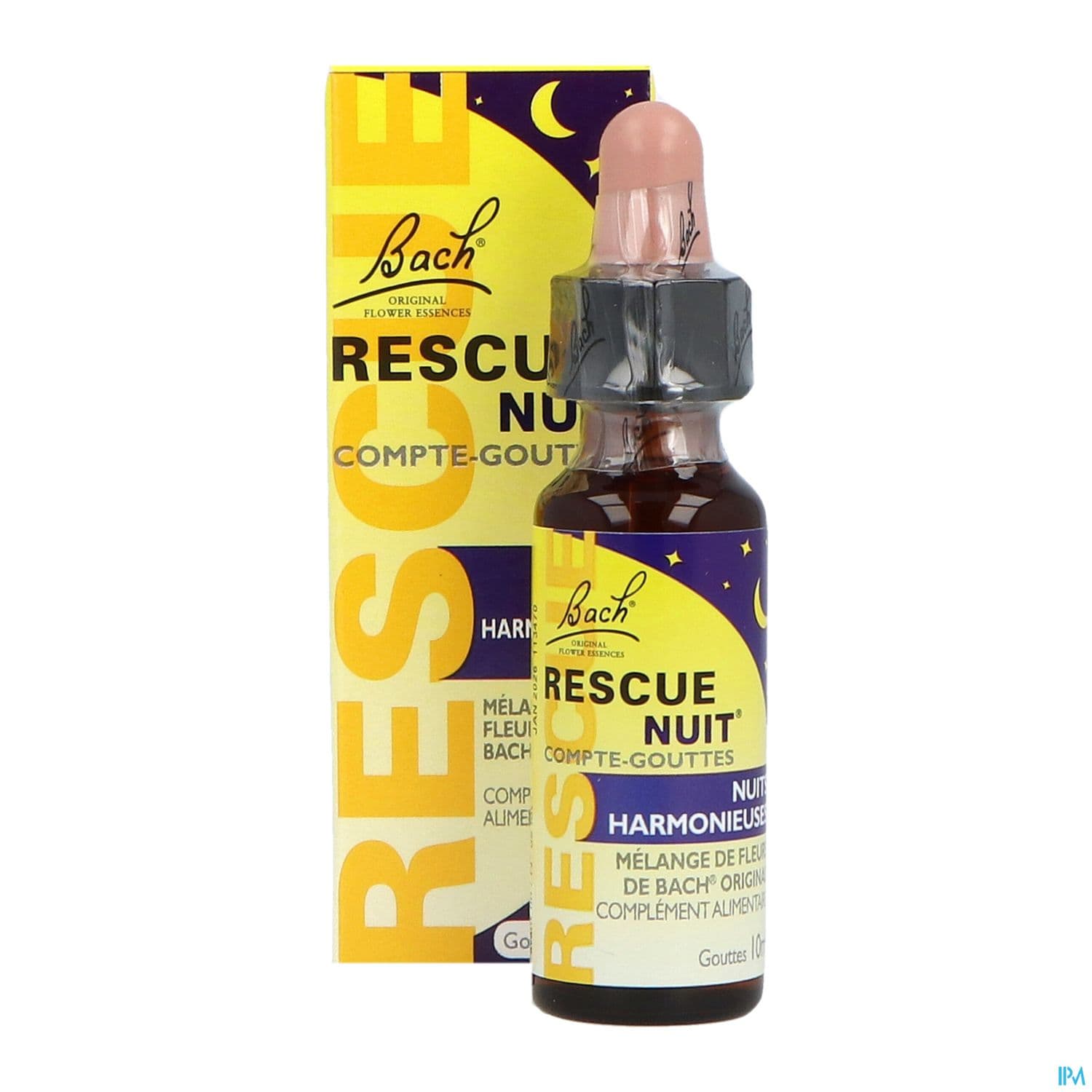 Rescue Bach Nuit Compte Gouttes 10ml
