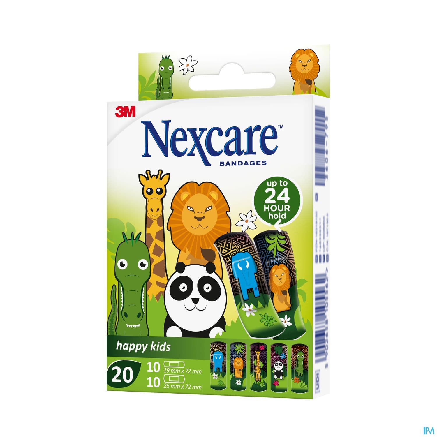 NEXCARE PANS HAPPY KIDS ANIMAUX 20