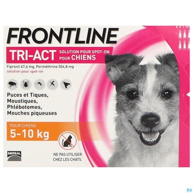 Frontline Tri Act Spot On Chien S Solution X6