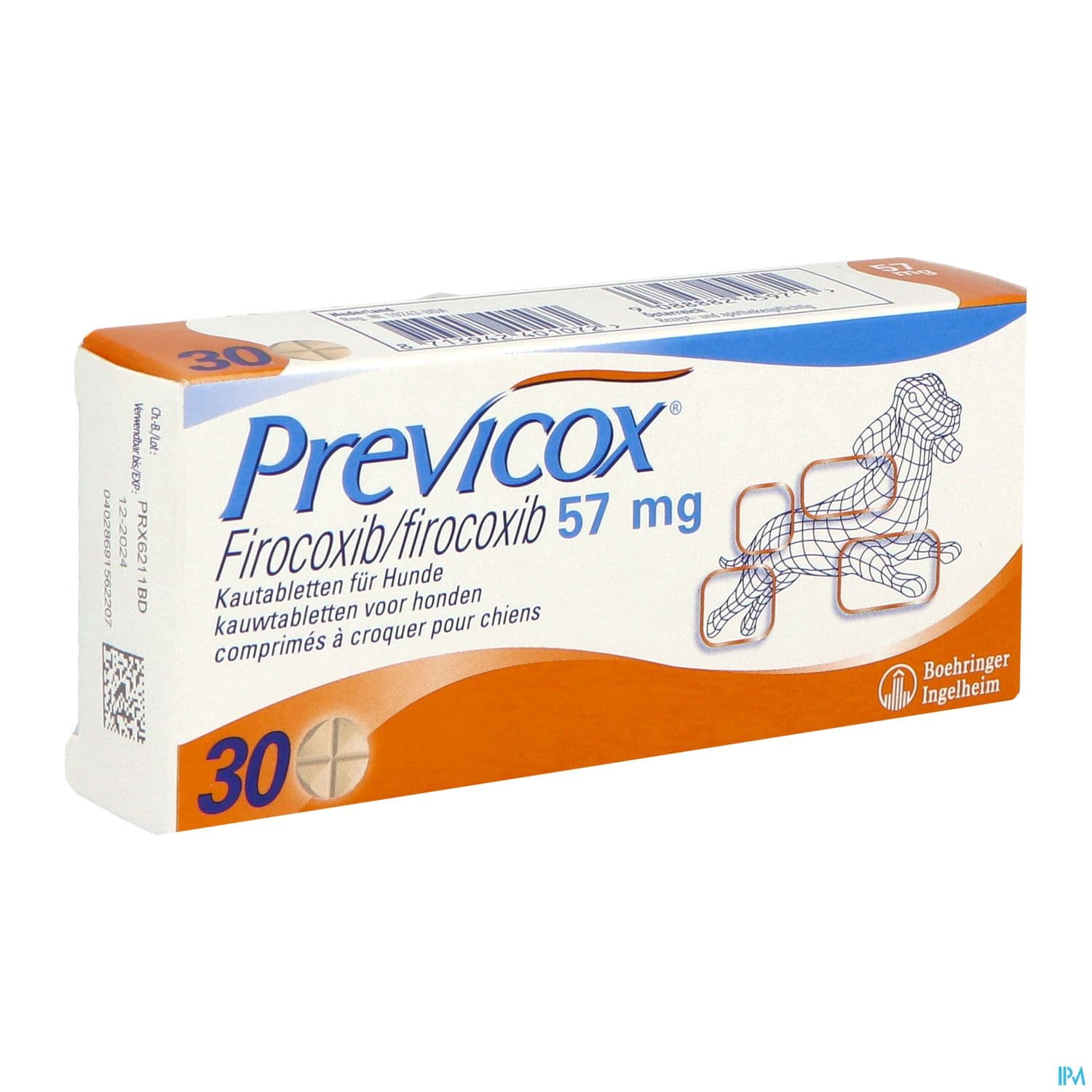 PREVICOX CPR 57MG BT 30