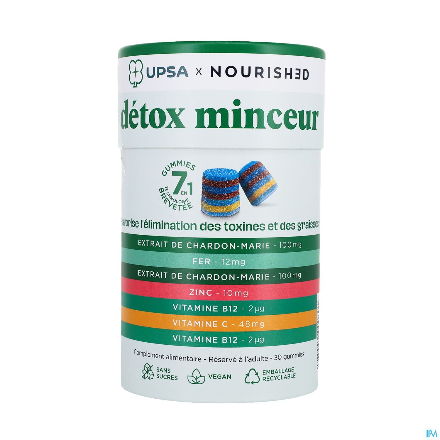 Upsa X Nourished Detox 7en1 Gommes 30