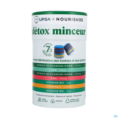 Upsa X Nourished Detox 7en1 Gommes 30