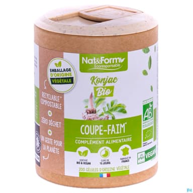 Nat Et Form Ecoresponsable Konjac Bio Gelule Vegetale 200