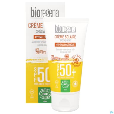 Bioregena Creme Solaire Bebe Spf50+ Bio 40ml