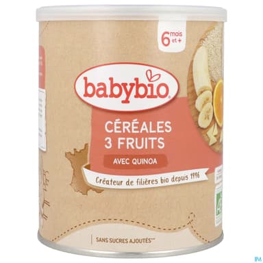 BABYBIO FAR CEREALE 3FRUIT 220G