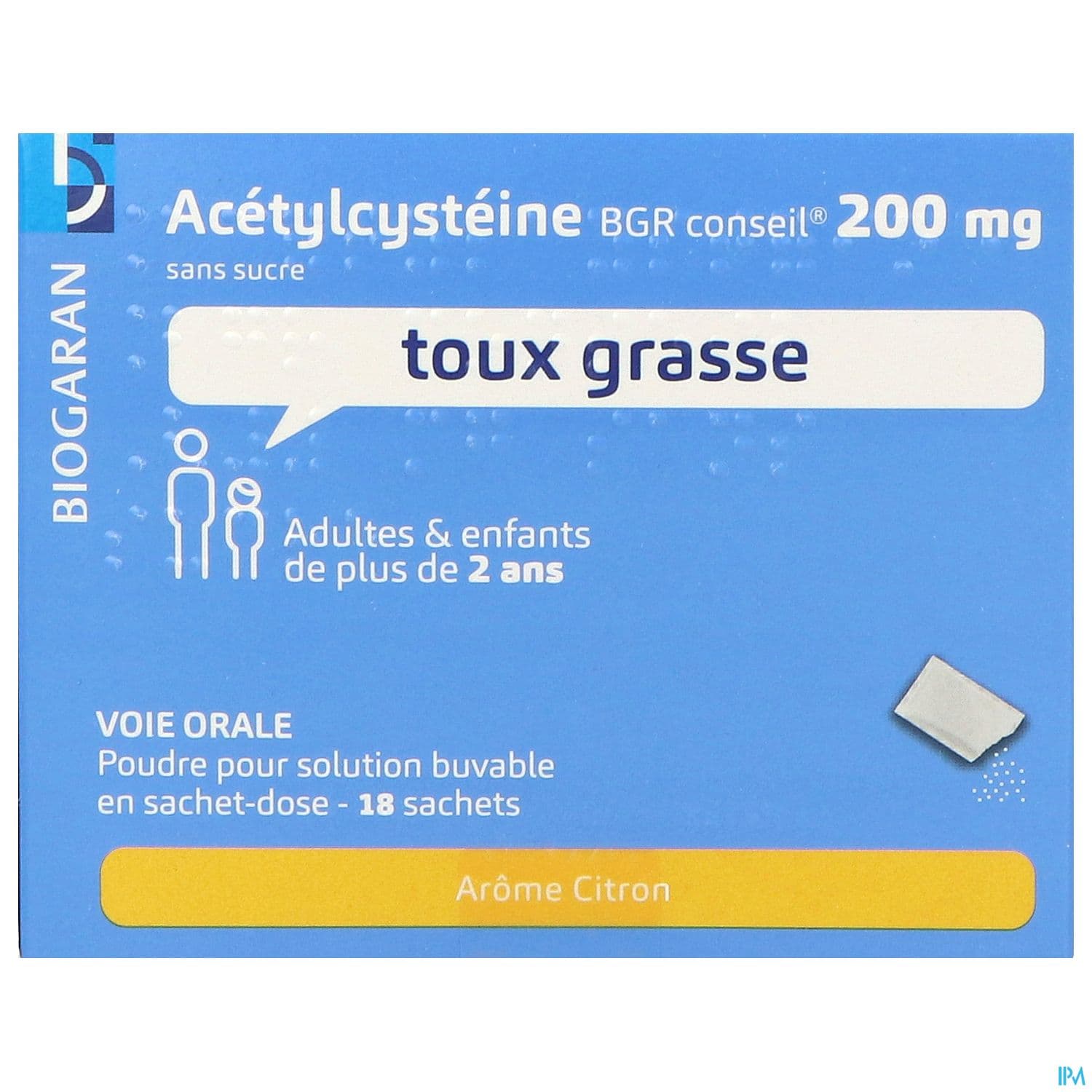 Acetylcysteine Bgr Conseil 200mg Sans Sucre Poudre Pour Solution Buvable Sachet 18
